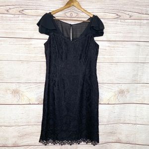 White House Black Market Black lace dress. Sz 12
